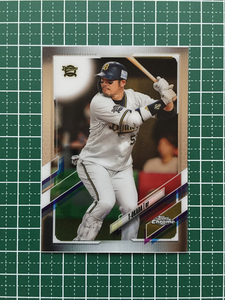 ★TOPPS CHROME 2021 NPB プロ野球 #208 Ｔ－岡田［オリックス・バファローズ］ベースカード「BASE」★