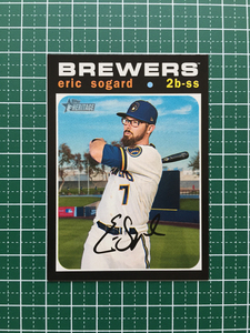 ★TOPPS MLB 2020 HERITAGE HIGH NUMBER #683 ERIC SOGARD［MILWAUKEE BREWERS］ベースカード 20★