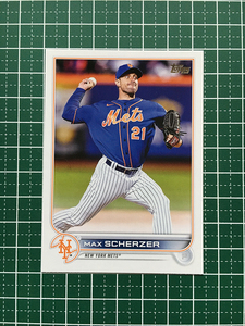 ★TOPPS MLB 2022 UPDATE #US1 MAX SCHERZER［NEW YORK METS］ベースカード「BASE」★