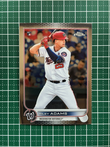 ★MLB 2022 TOPPS CHROME #103 RILEY ADAMS［WASHINGTON NATIONALS］ベースカード「BASE」ルーキー「RC」★