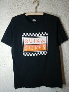 to6384　QUIK SILVER　クイック　シルバー　半袖　tシャツ　ロゴ　デザイン　人気　サーフ　ストリート　送料格安