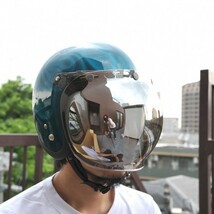 72JAM JJ16　バブルミラーシルバーシールド付きヘルメットステルス　Lサイズ58～60㎝_画像7