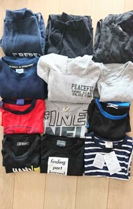 【即決・新品タグ付き有】キッズ140サイズ12点セットまとめ売り 長袖パーカーズボンTシャツChampion有男の子ボーイズ子供 クーポンで割引も