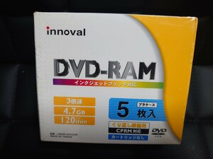 [ unopened ]innoval/DVD-RAM/5 sheets set / ink-jet printer correspondence / repetition video recording for /CPRM correspondence / cartridge none 