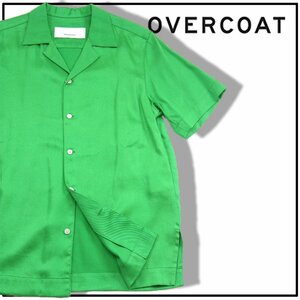  new goods OVERCOAT [ open color shirt ] made in Japan 0 regular price 4 ten thousand 5650 jpy *350266 over coat large circle . flat S short sleeves green 