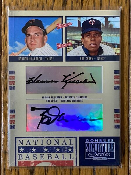 2005 donruss signature harmon killebrew & rod carew auto