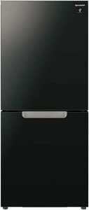Новый ☆ Острый острый стеклянный холодильник 152L плазменный кластер двойной койку Pure Black Бесплатная доставка 4