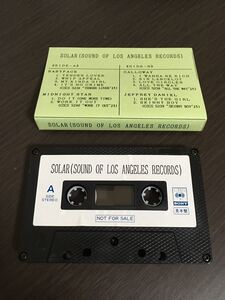  not for sale cassette tape SOLAR ( sound of LOS ANGELES RECORDS ) that time thing omnibus baby face midnight star calloway jefferey daniel