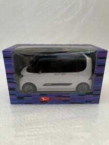 ダイハツ タント カスタム DAIHATSU Tanto CUSTOM プルバックカー ミニカー カラーサンプル ホワイトxブラックマイカ 非売品