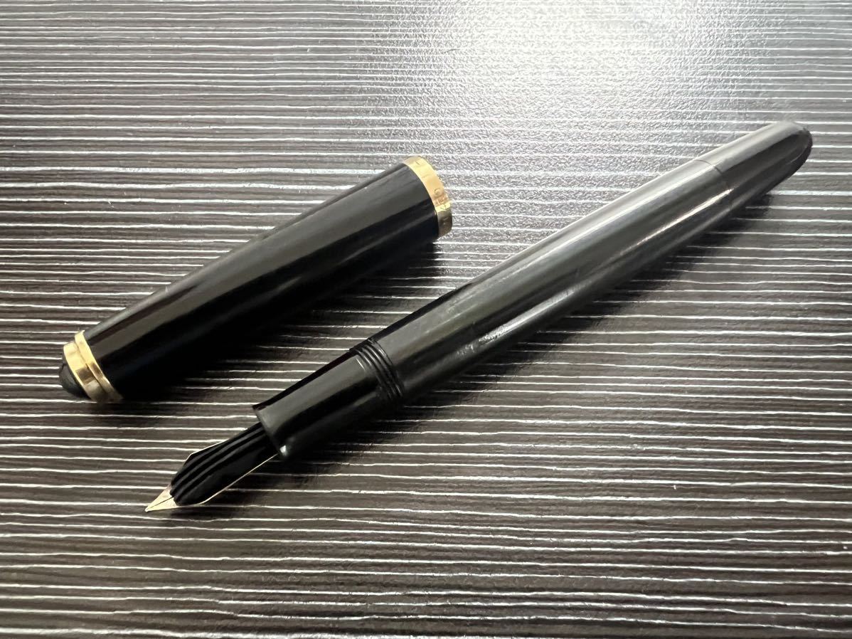 ペリカン 400NN 黒縞 60年代 万年筆 14金 字幅 M PELIKAN-