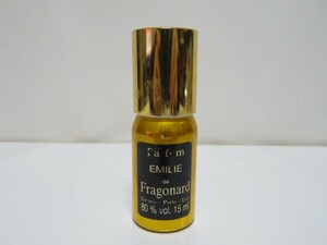 フラゴナール エミリー パルファム 15ml 残量8割くらい ミニ香水 ミニボトル Fragonard EMILIE 送料無料