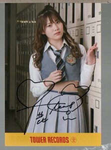 AKB48 どうしても君が好きだ タワーレコード限定 直筆サイン入りポストカード　岡部麟 