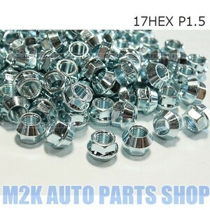 送料無料 TIPTOP チップトップ 貫通 メッキナット M12 P1.5 17HEX 亜鉛 16個 国産車 コンパクトカー 全般