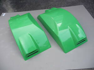  tight MAX Japan trailer air fender aero * duct genuine products green Kawasaki Monstar limitation color not for sale new old goods 2 pieces set 