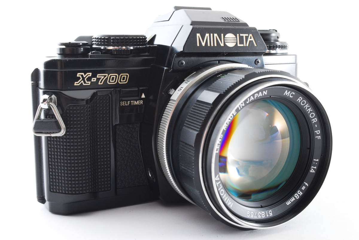 フィルムカメラ完動品◎ミノルタ New X-700 × 50mm F1.7 フィルム