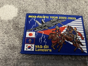 VAQ-131 LANCERS INDO-PACIFICツアー2022-2023記念 パッチ ワッペン