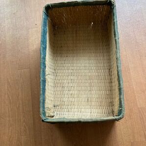 昭和レトロ い草かご