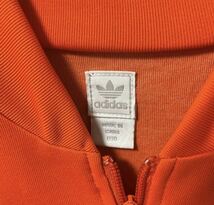 adidas アディダス ジャージ 上 トラックジャケット サッカー オランダ代表 XS オレンジ トレフォイル 刺繍ロゴ 00s 2000年代 ATPタイプ_画像6
