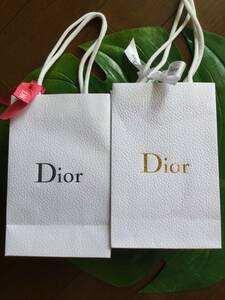 Dior ディオール　ショッパー　手さげ袋　紙袋　2枚組