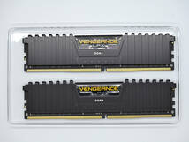 CORSAIR DDR4 メモリモジュール VENGEANCE LPX Series 16GB×2枚キット CMK32GX4M2A2666C16【USED】_画像3