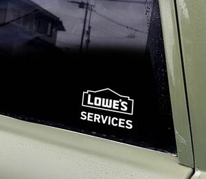 LOWE‘S カッティングステッカー　8cm アメリカン雑貨　ロウズ　サービス　Services