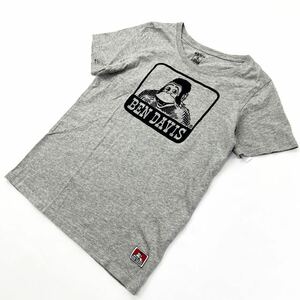 BEN DAVIS ☆ 定番プリント◎ 1枚でも決まる◎ 半袖 Tシャツ グレー M ストリート 春夏 アメカジ スケーター 古着MIX ベンデイビス■DD221