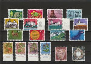 スイス 1976 キャンセル まとめ 外国切手