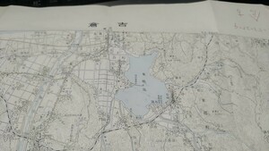 倉吉　鳥取県　古地図　 地形図　地図　資料　46×57cm　　昭和50年編集　　平成2年印刷　発行　　B2303　書き込み