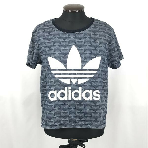 adidas/アディダス★トレフォイル/ビッグロゴ/半袖Tシャツ【メンズOT/グレー】◆BG440