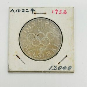 【未使用】フィンランド 1952年 500マルッカ銀貨 ヘルシンキオリンピック HELSINKI 500MARKKAAの画像1