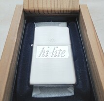 ZIPPO hi-lite NIPPON silver 限定品 ハイライト 2011年製　未使用　 シルバー デットストック シリアルナンバー タバコ銘柄 ジッポ_画像1