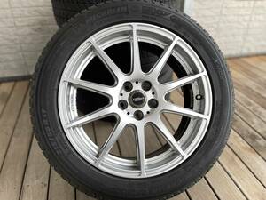 クロススピード プレミアムR MS ホイール 17×7.0PCD 100 5H　ミシュランスタッドレス　215 50 17 X-ICE タイヤホイール　セット　4本美品