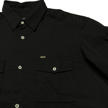 OLD STUSSY ポケットシャツ L 紺タグ アメリカ製 ステューシー 90年代 オールド 半袖 ブラック 黒 MADE IN USA_画像3
