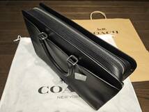 新品 COACH コーチ F72988 2way ビジネス バッグ ブリーフケース 鞄 ベケット ストラクチャード レザー 本革 黒_画像6