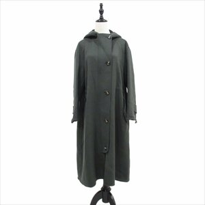 美品 19AW MAX MARA WEEKEND マックスマーラ Cucito a mano ダブルフェイス モッズ風 ロングコート USA4 モスグリーン×ネイビー