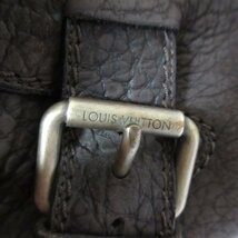 良品 LOUIS VUITTON LV ルイヴィトン アーモンドトゥ レザー ベルト ジップ エンジニア ショートブーツ FD0058 サイズ7 約26cm ブラウン_画像9