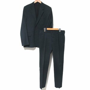  superior article ANN DEMEULEMEESTER Ann Demeulemeester single suit setup tailored jacket + slacks pants S black series C0502