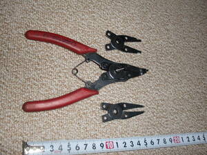  postage 185 jpy! SUN UP sun up snap ring pliers nail 3 kind USED