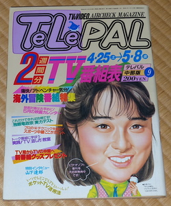 TeLePAL 表紙 国生さゆり　テレパル 1987 9　山下達郎