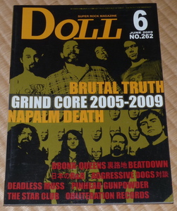 DOLL / ドール 2009年6月　BRUTAL TRUTH　NAPALM DEATH　THE STAR CLUB