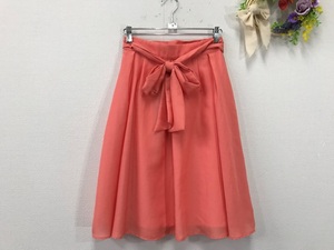 1081 lady's [ PROPORTION BODY DRESSING new goods ] flair skirt size :3 color : orange pink 