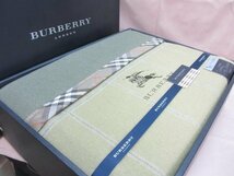 バーバリー BURBERRY ウール100％ 純毛毛布 140×200 日本製 西川産業 未使用品_画像2