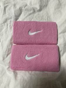  great popularity Nike double wide wristband pink baseball tennis Osaka woman basketball .. man . sport records out of production model hard-to-find super-rare super-discount liquidation i