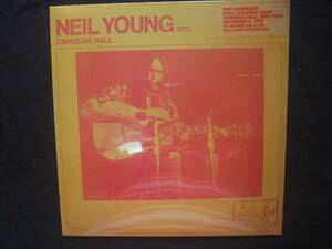 NEIL YOUNG / Carnegie Hall. Ny 1970 / EU WANNER RECORD 93624885153