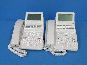 ΩYG 250o 綺麗 保証有 NTT αA1 A1-(18)STEL-(1)(W) 東17年製 標準電話機 2台セット 動作OK