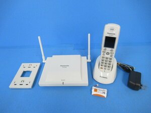 ▲Ω ZG1 13012※ 保証有 パナソニック IP OFFICE VB-W411B+VB-W460B コードレス電話機 電池付 キレイめ