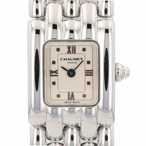 Chaumet Chaumet Kei sis wristwatch SS quartz ivory lady's [ used ]