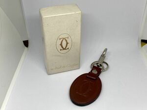 Cartier key holder Brown box attaching Cartier key ring 