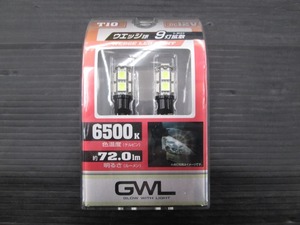 【未使用品】ミラリード GWL ウェッジ球 LA-1407 ホワイト 9灯拡散 T10 6500K/約72.0lm DC12V LEDバルブ