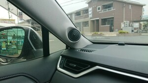 RAV4 現行型 ツィーター埋め込みピラー カロッツェリア ロックフォード等 ワンオフ品